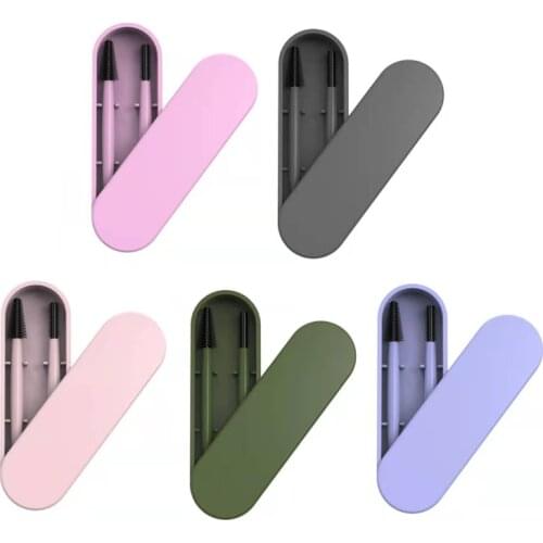 5 Colors Reusable Silicone Eyelash Brushes Washable Mascara Eye Lash Eyebrow Applicator Cosmetic Eye Makeup Brush Tool Kits New