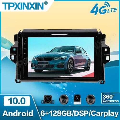Android 10 4BG+64GB Multimedia Player Car Radio For Toyota Hilux 2015-2018 DPS Car Radio Player Car GPS Navigation Head Unit