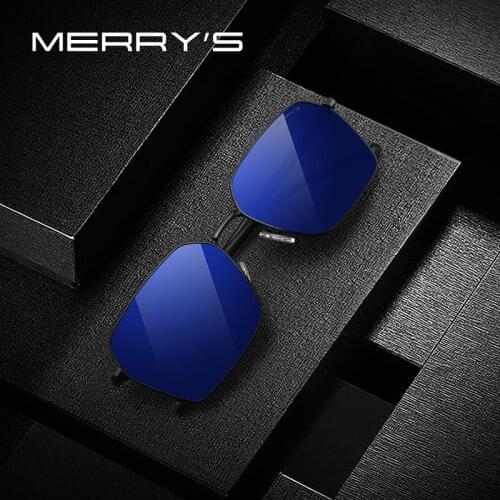 MERRYS Men Classic HD Polarized Sunglasses Luxury Brand Driving Sun glasses TR90 Legs UV400 Protection S8213