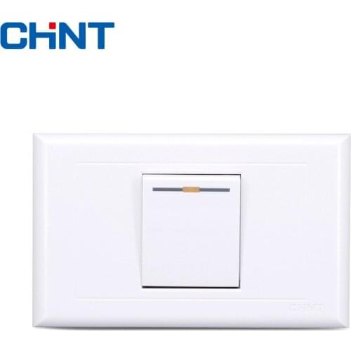 CHINT Wall Switch 118 Type Switch Socket NEW5G A One Gang Two Way Switch Panel