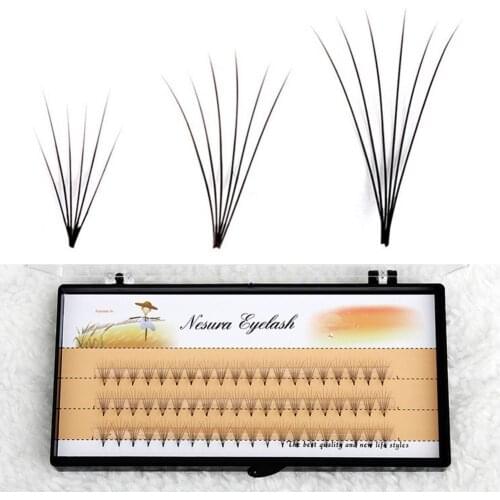 Natural long False Eyelashes 6D Curl 0.07 C Black Wave Mink Individual Silk Eyelashes Extension False Eye Lashes