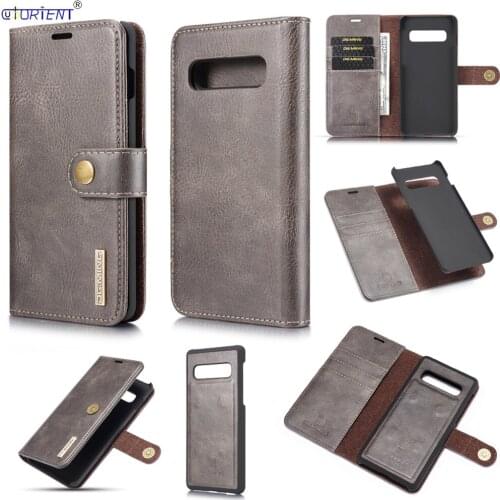 Luxury Flip Case for Samsung Galaxy S10 Plus S10e S10+ e Detachable Leather Bumper Cover SM-G970F/DS SM-G973F/DS SM-G975F/DS Bag