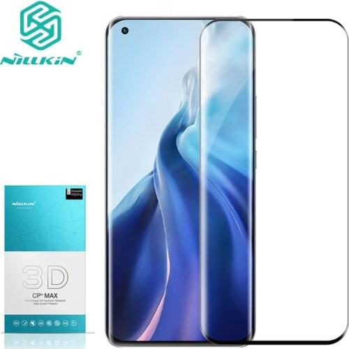 For Xiaomi Mi 11 Mi11 Pro Glass Nillkin 3D CP+ Max Full Coverage Tempered Glass For Xiaomi Mi 11 Ultra Screen Protector Film