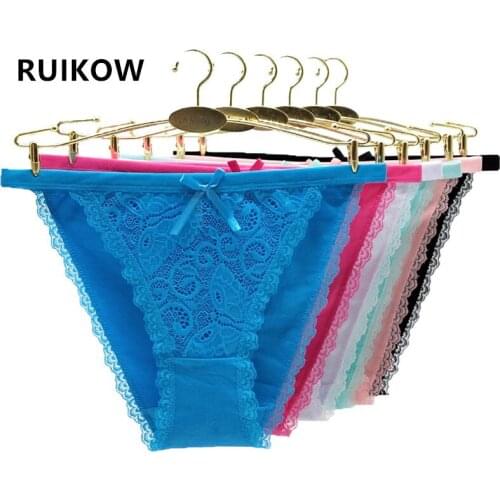 Super Thin Comfort Lace Women T-Back Panties Sexy Low Rise Thongs Ladies Underwear Invisible Female Solid Color G-String 6PCS