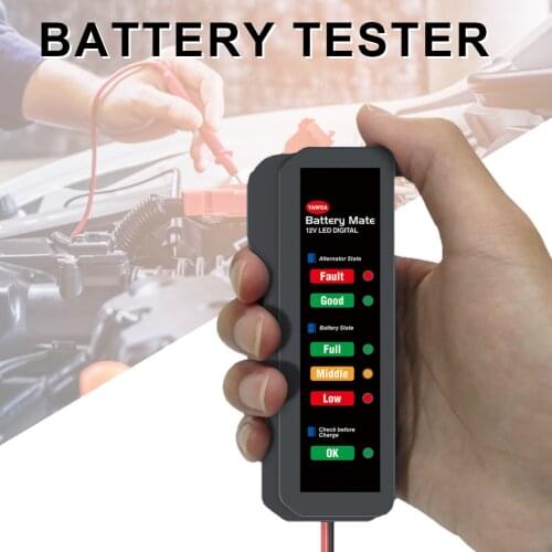 12V Car Battery Tester Automotive Load Digital Analyzer Alternator Diagnostic Tool Car Interior Supplies