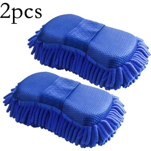 Auto Cleaning Maintenance Car Wash Auto Hand Soft Towel Brush Microfiber Chenille Washing Gloves Coral Fleece Sponge Car Wash