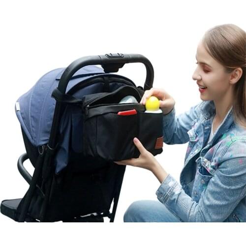 Hot Waterproof Large Capacity Baby Stroller Accessories Diaper Nappy Bag Cartoon Color Folding Elephant Stroller Organizer Bag