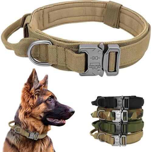 Military Tactics Dog Collars Durable Nylon Pet Training Collar Necklace Large French Bulldog Dog Training Collar Dog Harness