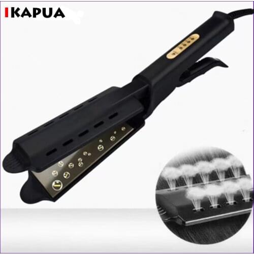 Hair Straightener Professional Wet & Dry 4-Speed Thermostat Straight Hair Clip Straightener Hair Splint Bangs Hairdressing Tool