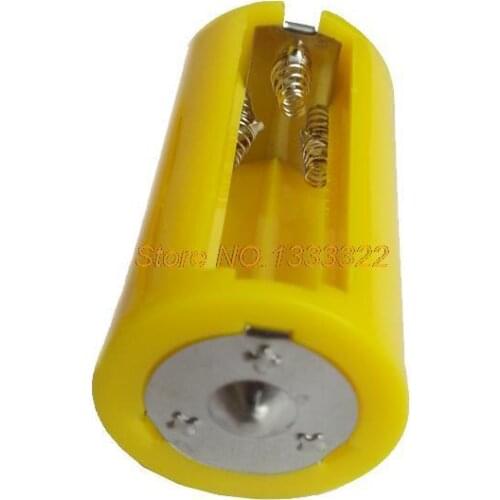 10 Pieces 3*AA In Parallel To 1 D size Batteries Adaptor Cell Battery Conversion Connector Holder 1.5V Converter Switcher