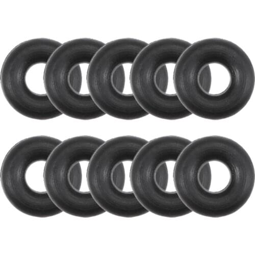 Uxcell O-Rings Nitrile Rubber 2.6mm Inner Diameter 7mm OD 2.2mm Width Round Seal Gasket 10 Pcs