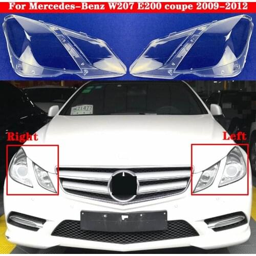 For Mercedes-Benz E-class W207 2009-2012 Car Front Headlight Cover E200 coupe Headlamp Lampshade Lampcover glass Lens Shell Caps