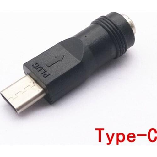 DC Power type c Type-C USB-C Male to 5.5x2.1mm Female Jack Converter Connector Plug for Laptop Notebook PC Computer Adapters