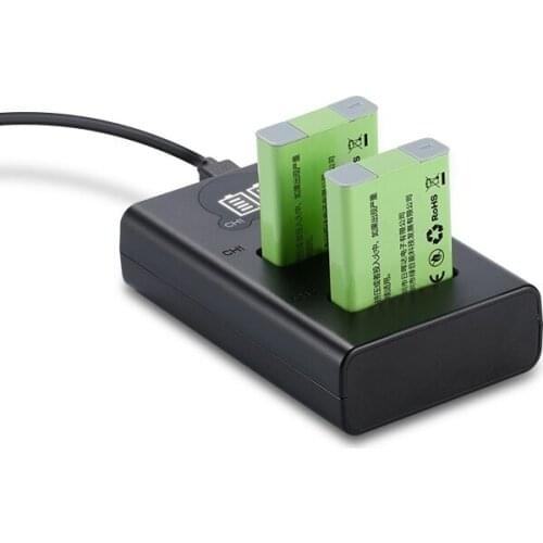 2X NB-13L, NB13L 13L Battery+Dual USB Charger for Canon PowerShot G5 X G5X G7 X G7X G7 X Mark II G9 X G9X Mark II SX620,SX720