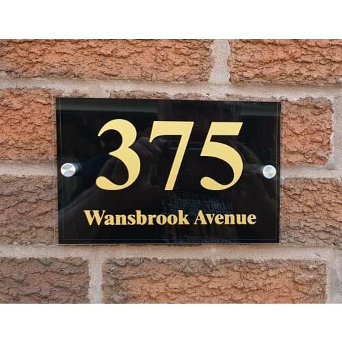 Customized House Number Plaque House Acrylic Sign Door Numbers Address Plate