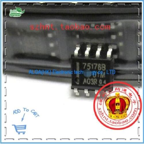 Free shipping .SMD new environmentally 75176 SN75176BDR SOP8 made large good quality microarrays