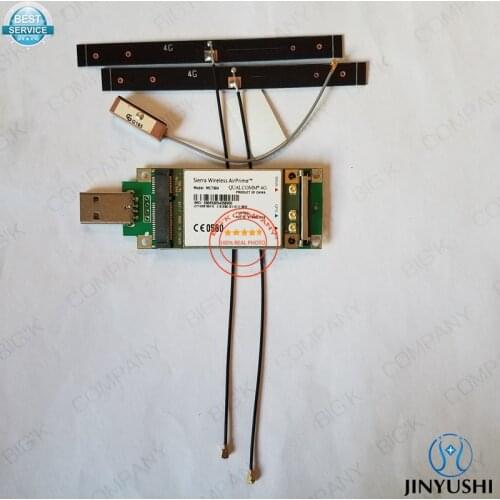 Sierra Wireless MC7304+MINI PICE to USB Adapter +GPS Active Antenna +4G PCB Antenna Support Gobi API MIMO for Car DVR Routers