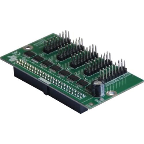 HUB-75E(BX-6E) full color 5 nos of T75 maximum height is 320 rows when use 32 scan mode for advertising led video big screen