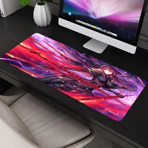 Gaming Mouse Pad With Cartoon of Fate Frand Order Gamer Accessories Keyboard Xxl Desk Mat Carpet Anime Mause Kawaii Computer