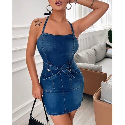 Mandylandy Fashion Denim Dresses