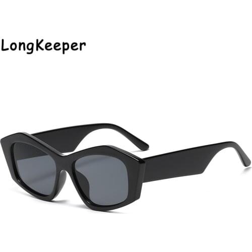 Fashion Brand Designer Cat Eye Women Sunglasses Polygon Cateye Sun Glasses Vintage Female Eyewear Goggle lunette de soleil femme