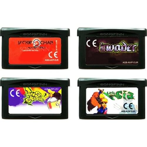 Jackie Chan Adv Jet Set Radio Invader Lady Sia Memory Cartridge Card for 32 Bit Video Game Console
