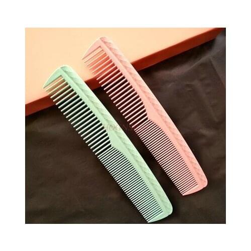 Not Easy To Break Candy Color Thick Hair Straight Hair Straight Hair Anti-static Cooked Soft Plastic Comb Sale