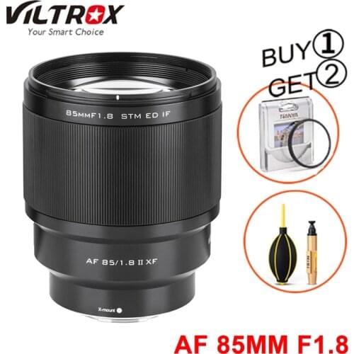 VILTROX AF 85MM F1.8 XF-Mount Mark II STM Auto Focus Fixed focus lens For Fujifilm X mount Camera X-T3 X-Pro2 X-T20 XT4 X-T100