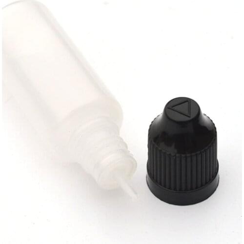 Empty 15ml Bottle E Liquid Plastic Dropper Bottle With Childproof Cap And Long Tip For E-juice Eye Drop Bottle