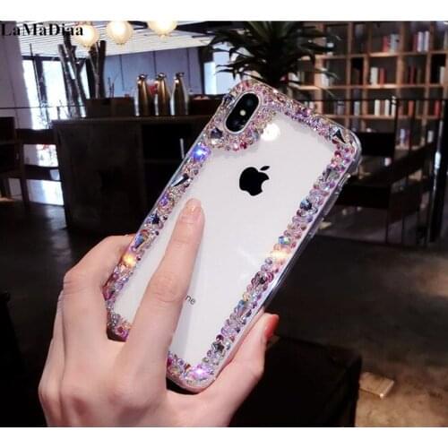 Luxury The New Capa Bling Diamond Rhinestone Crystal Clear Phone Cases For Huawei P40 P20 P30 PLUS LiTE Mate10 20 Pro Lite