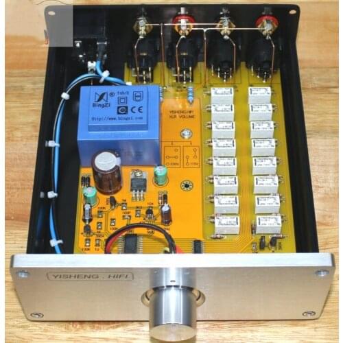 Advanced relay volume controller/balanced potentiometer/balanced preamplifier/passive preamplifier