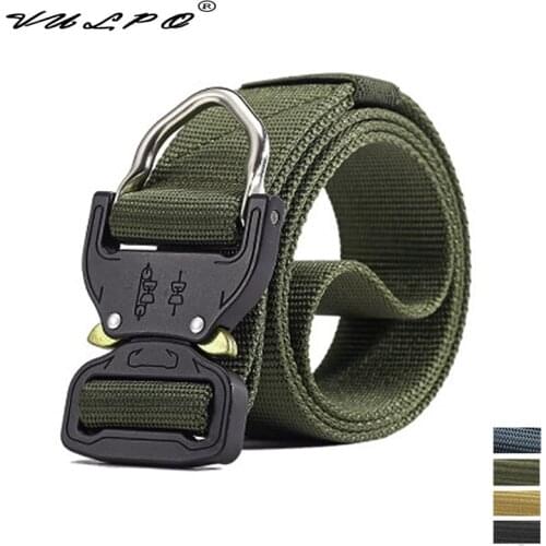 VULPO Military Tactical 3.8cm Metal Buckle Nylon Webbing Belts