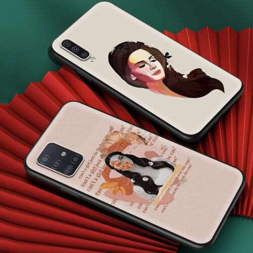 Cover For Samsung Galaxy A72 A91 A51 A71 A01 A11 A21 A21s A31 A41 A42 A12 A02s Protective Fundas Lana Del Rey Black Shell Case