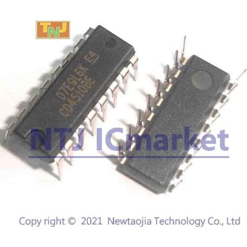 10 PCS CD4510BE DIP-16 CD4510 CMOS PRESETTABLE UP/DOWN COUNTERS IC CHIP