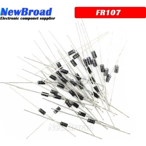 100PCS Rectifier Diode FR107 1A 1000V DO-41 fr107