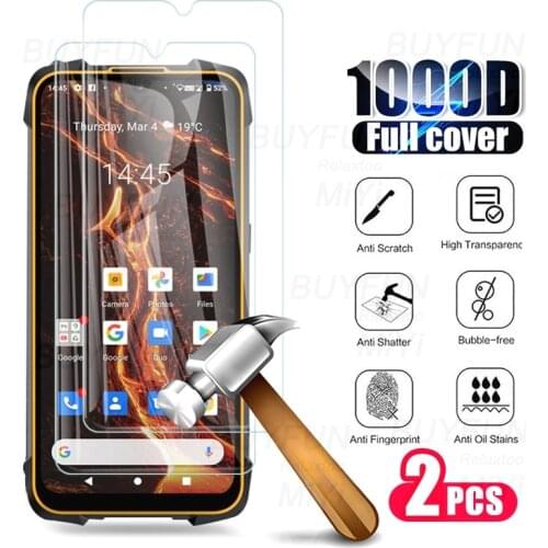 2pcs full cover protective glass for Cubot kingkong 5 pro tempered glass on kubot king kong 5pro 6.088'' screen protectors film