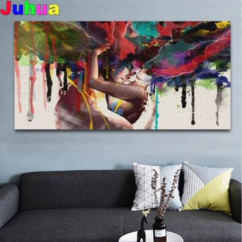 Lover Hugging 5D DIY Diamond Painting Full drill abstract Diamond Embroidery gift Mosaic decor nordic picture drop shipping