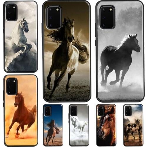 Running Horses Animal For Samsung Note 20 Ultra Note 10 Plus Case For Galaxy S21 S8 S9 S10 Plus S20 FE Coque