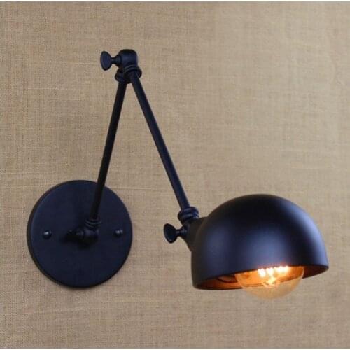 Loft Style Decorative Edison Wall Sconce Bedside Lamp Iron Long Arm Industrial Vintage Wall Light Fixtures For Home Lighting