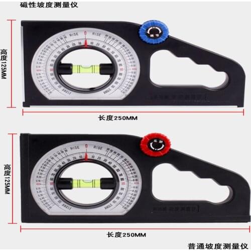 Slope angle measuring instrument High-precision handheld multi-function balance ruler with magnetic engineering car level