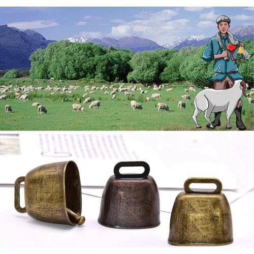 Cow Horse Sheep Grazing Copper Bells Cattle Farm Pet Animal Copper Loud Crisp Ring Farm Animal Carriers