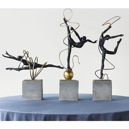 Creative Resin Handicraft Decoration For Home Nordic Dance Youth Home Living Room Office Desktop Graduation Gift