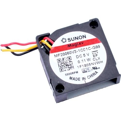 MF20060V3-1C01C-G99 2cm 20mm 20x20x6mm DC5V 0.11W 5500 rpm 3 lines miniature side blower cooling fan