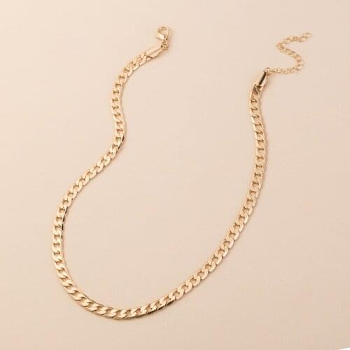 Fashion Choker Necklace Women Jewelry Gold Link Chain Gothic Necklace For Men Hiphop Wholesale