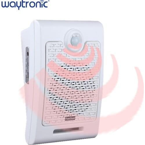 Wall Mount PIR Infrared Motion Sensor Audio Speaker USB Downloadable Voice Recordable SD Card Player Public Place Voice Reminder