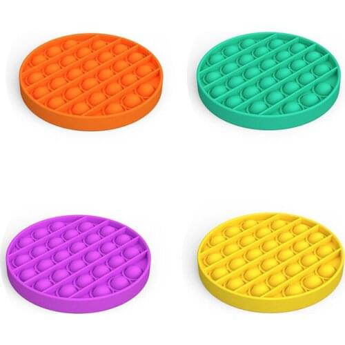 Desktop Fun Rainbow Push Pops Fidget Bubble Sensory Fidget Toy for Kids