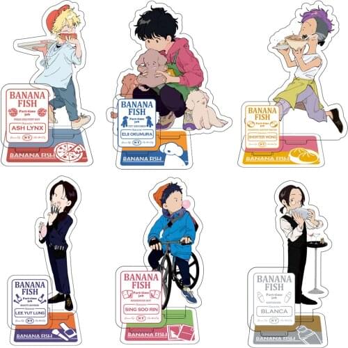 Anime BANANA FISH Acrylic Stand Japanese 10CM Desk Figure Model Table Plate Action Figures Toys Animation Activities Desk Decor