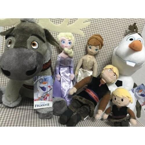 Authentic Disney Anime Movie Frozen II Cartoon Series Plsuh Toy Dolls High Quality Gifts For Children