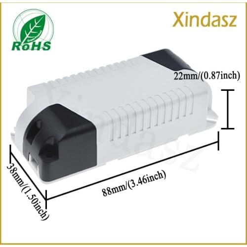 5pcs/lot) 88*38*22mm Plastic Led Driver Enclosure plastic box PC fire-retardant materials