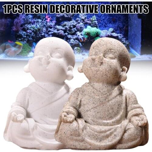 Resin Aquarium Decoration Minimalist Sandstone Buddha Fish Tank Decor Bring Home a Ray of Sunshine SP99